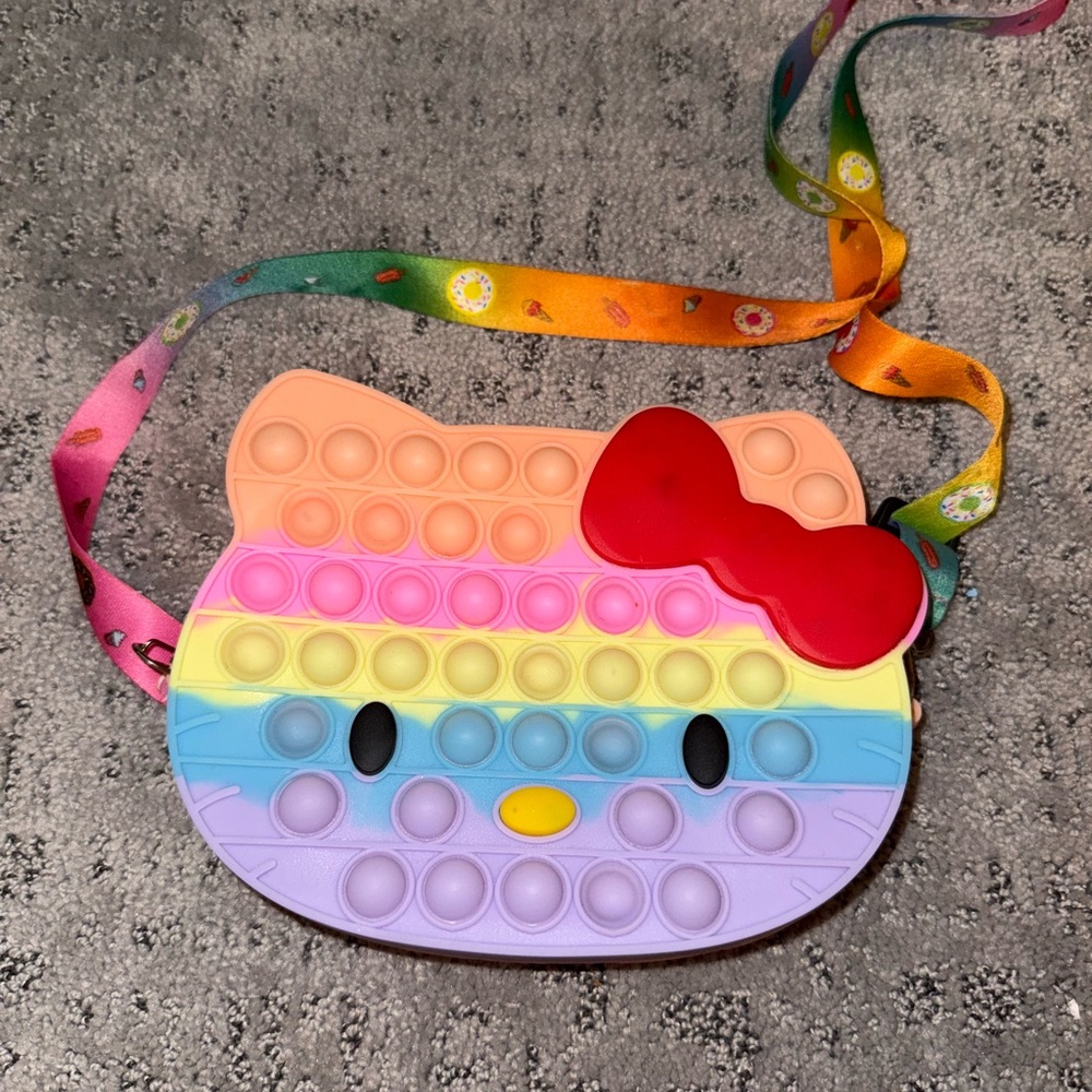Hello Kitty Colorful Pop It Kids Crossbody Bag